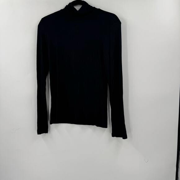 NWOT Active Basic Black Stretchy turtleneck - Picture 1 of 4